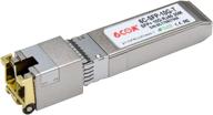 high-speed 10gbase-t sfp+ transceiver with rj45 copper module - compatible with cisco sfp-10g-t-s, ubiquiti, d-link, supermicro, netgear, mikrotik - supports up to 30m distance логотип