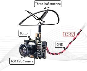 img 2 attached to 📷 Wolfwhoop WT02: Ultra Micro AIO Camera and Video Transmitter for FPV Indoor Racing - HD 600TVL, 200mW, 5.8GHz