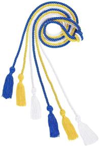 img 3 attached to 🎓 SEO Enhanced: Whaline Graduation Honor Cords - 3Pcs Rayon Braided Cords with Tassels in Royal Blue, Gold, and White for Grad Days and Photographing Graduates