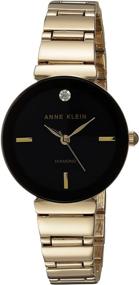 img 4 attached to Anne Klein AK 2434BKGB Diamond Accented