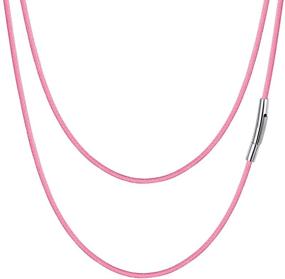 img 4 attached to 📿 FaithHeart Braided Leather Cord Necklace - Stainless Steel Chain with Durable Snap Clasp, Waterproof Woven Wax Rope - Perfect for Men and Women, DIY Pendant Chain with Gift Packaging