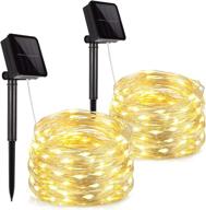 🎄 enhance your outdoor decor with homemory outdoor solar string lights, 2 pack 33 ft 100 leds waterproof fairy lights copper wire lights, solar christmas lights – perfect twinkle lights logo