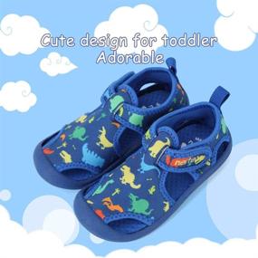 img 3 attached to RANLY & SMILY Kids Water Shoes - Versatile Pool-to-Play Sandals for Toddlers