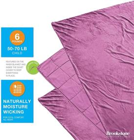 img 2 attached to Brookstone Innovations Childrens Weighted Blanket Kids' Home Store