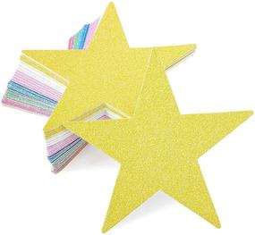 img 4 attached to ✨ Bulletin Board Decorations: Glitter Star Cutouts, Ideal for Crafts, Classrooms (6 Vibrant Colors, Pack of 60)