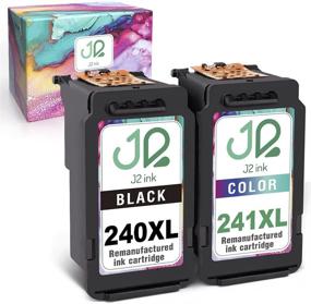img 4 attached to 🖨️ J2INK Remanufactured Ink Cartridge Combo Pack for Canon 240xl and 241xl - Pixma MG3620 Printer Ink Replacement (2 Pack)