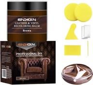 🛋️ revive your interiors with endhokn 200ml brown leather vinyl recoloring repair kit - effortlessly fix cracked, faded, and worn colors on car seats, sofas, and leather products logo