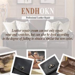 img 2 attached to 🛋️ Revive Your Interiors with Endhokn 200ml Brown Leather Vinyl Recoloring Repair Kit - Effortlessly Fix Cracked, Faded, and Worn Colors on Car Seats, Sofas, and Leather Products