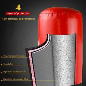 img 1 attached to 🥊 Liitrton Boxing Punching Bag Reflex: Adjustable Height Stand for Effective Boing Training - Perfect for Adults and Kids