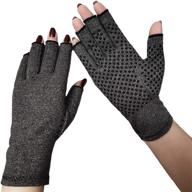 🧤 fingerless compression arthritis gloves with grip for effective arthritis relief logo