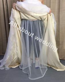 img 2 attached to 👰 Ivory i Dui Bridal Wedding Dress Petticoat Underskirt: Keep Your Dress Clean with Toilet Water Protection - Wedding Accessories, One Size