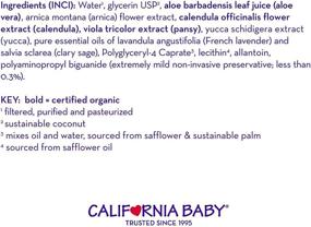 img 1 attached to California Baby Aloe & Arnica Soothing Spray 6.5 oz: Natural Relief for All Ages