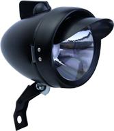 🚲 vintage english bullet led headlight for letgoing bikes - sliver and black logo