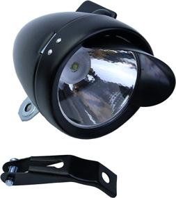 img 3 attached to 🚲 Vintage English Bullet LED Headlight for Letgoing Bikes - Sliver and Black