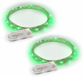 img 4 attached to 🌟 Vibrant Green LED String Lights: Ideal for Indoor and Outdoor Decor, Patio, Bedroom, Holiday Ambience, and More!