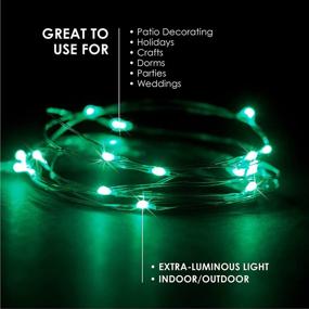 img 3 attached to 🌟 Vibrant Green LED String Lights: Ideal for Indoor and Outdoor Decor, Patio, Bedroom, Holiday Ambience, and More!