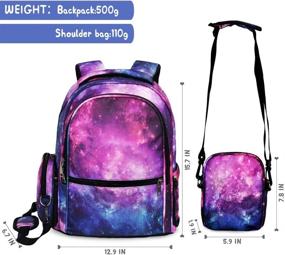 img 3 attached to Resistant Backpack 🎒 Bookbags with Removable Shoulder Straps