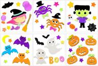 pieces halloween pumpkin stickers decorations logo