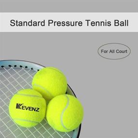 img 2 attached to 🎾 KEVENZ 12-Pack Standard Pressure Training Tennis Balls - Enhanced Elasticity, Extended Durability, Ideal for Beginner Tennis Training