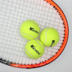 img 1 attached to 🎾 KEVENZ 12-Pack Standard Pressure Training Tennis Balls - Enhanced Elasticity, Extended Durability, Ideal for Beginner Tennis Training