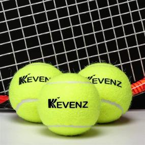 img 3 attached to 🎾 KEVENZ 12-Pack Standard Pressure Training Tennis Balls - Enhanced Elasticity, Extended Durability, Ideal for Beginner Tennis Training