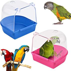 img 4 attached to BILLIOTEAM Bathing Parakeet Supplies Accessories
