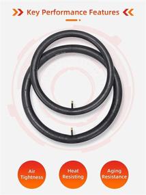 img 1 attached to 🚲 DRBIKE Replacement Inner Tube for Kids Bike & Mountain Bike (12"-26"), Solid Tire Tube with 32mm Schrader Valve - 1 Pack