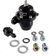 🔧 black adjustable high volume fuel pressure regulator - aem 25-300bk logo