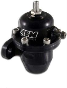 img 1 attached to 🔧 Black Adjustable High Volume Fuel Pressure Regulator - AEM 25-300BK