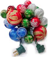 🎄 christmas ball ornaments lights decoration - 28ft 25 bulb christmas string lights for indoor and outdoor use - christmas tree fairy lights - expandable wire lights for christmas halloween holiday party логотип