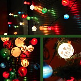 img 3 attached to 🎄 Christmas Ball Ornaments Lights Decoration - 28ft 25 Bulb Christmas String Lights for Indoor and Outdoor Use - Christmas Tree Fairy Lights - Expandable Wire Lights for Christmas Halloween Holiday Party