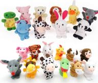 🐻 plush animal finger puppets: fun and interactive toys for kids logo