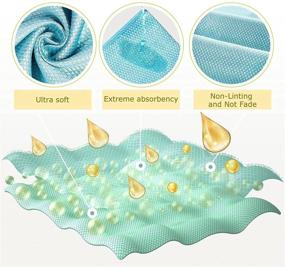 img 2 attached to 🧼 8-Pack Fish Scale Microfiber Cleaning Cloths - Streak-Free Polishing Cloths for Mirrors, Size: 11.8"x 15.7