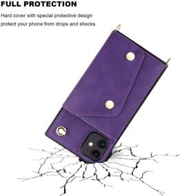 img 1 attached to KIHUWEY IPhone 11 Crossbody Case With Wallet Card Holder Cell Phones & Accessories