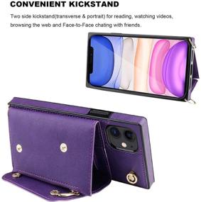 img 2 attached to KIHUWEY IPhone 11 Crossbody Case With Wallet Card Holder Cell Phones & Accessories