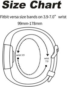 img 1 attached to 💎 Собственная браслетая лента Libra Gemini совместима с Fitbit Versa | Силиконовый ремешок с металлической пряжкой и блестящими деталями для спортивных часов для женщин (Черный)