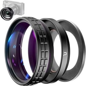 img 4 attached to 📷 ULANZI ZV-1 Camera Wide Angle/Macro Lens Attachment - Creative 2 in 1 Extra Lens with 52mm Diameter, Strong Adhesive-Back Adapter Ring Mount (Compatible with Sony ZV-1), WL-1