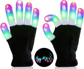 img 4 attached to 🧤 Black Pecosso Gloves: The Ultimate Christmas and Halloween Party Companion