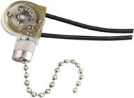 💡 ze-109 nickel pull chain switch: on-off speed control for ceiling fan light, compatible with lamps and wall lights логотип