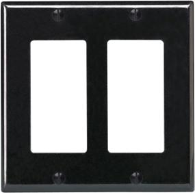 img 1 attached to 🏢 Leviton R04-80409-00E: Sleek and Sturdy Double Gang Wall Plate for Enhanced Aesthetics and Functionality