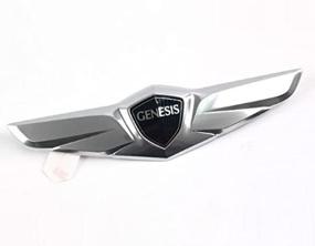 img 4 attached to Mobis Compatible Rear Trunk Lid Tail Gate 🚘 Wing Emblem for Hyundai Genesis Sedan 2015 (Part: 86330B1000)