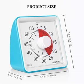 img 1 attached to ⏱️ Enhance Time Management Skills with Secura 60-Minute Visual Timer: Classroom Countdown Clock, Silent Timer for Kids and Adults - The Perfect Teaching Tool! (Blue)