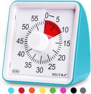 ⏱️ enhance time management skills with secura 60-minute visual timer: classroom countdown clock, silent timer for kids and adults - the perfect teaching tool! (blue) logo