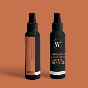 img 3 attached to 🌲 Wallford Natural Room Spray Air Freshener - Cedar With Black Pepper, Grapefruit, and Orange - Home Odor Eliminator - 4Oz