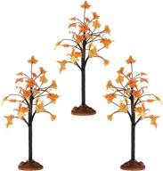 🍁 fall maple tree christmas village tree thanksgiving miniature fake faux maple tree – aesthetic decor harvest town village accessories (bright style) логотип