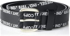 img 1 attached to 👔 Stylish Diesel B Fulcopy Belt Black: Top-notch Men's Accessory