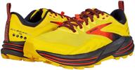 brooks cascadia yellow black grenadine men's shoes for athletic logo