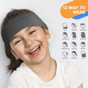 img 2 attached to 🧢 LUNGEAR Kids Neck Gaiter Cooling Bandana with UV Sun Protection - Scarf Balaclava for Children