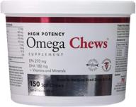 omega soft chews for small to medium dogs and cats - 150 count by healthypets: promote pet health and wellness! logo