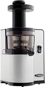 img 3 attached to 🍏 Omega Vertical Slow Masticating Juicer VSJ843QS - Efficient 43 RPM Extractor, Compact Design with Auto Pulp Ejection, 150-Watt Power, Sleek Silver Finish